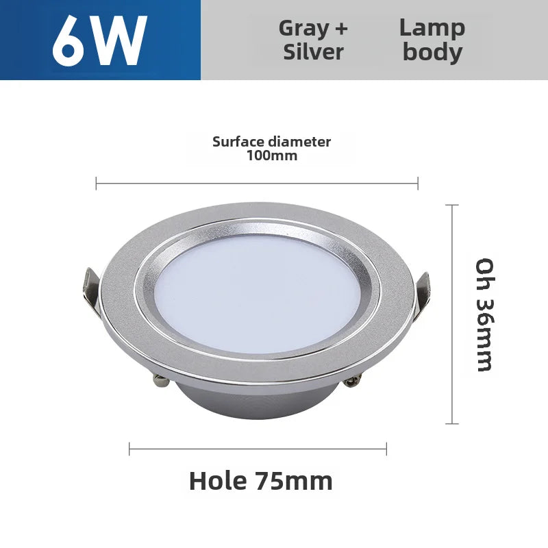 plafonnier led ultra mince éclairage variable trois couleurs intégrées
