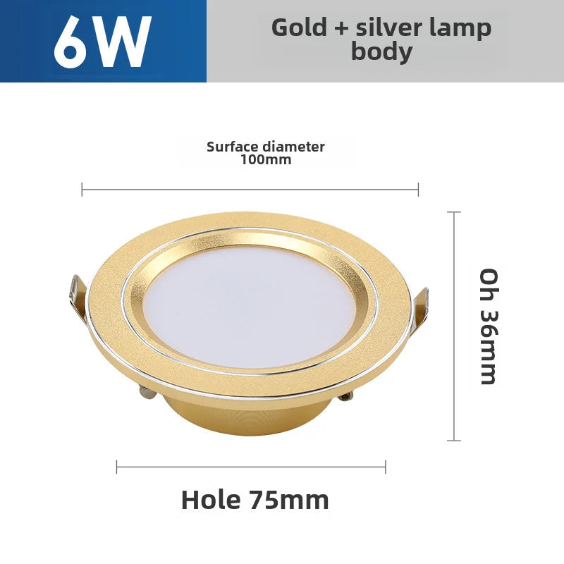 plafonnier led ultra mince éclairage variable trois couleurs intégrées
