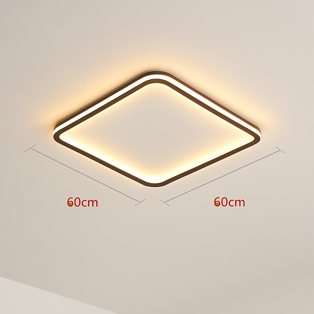 plafonnier led ultra-mince design moderne intensité réglable luminaire décoratif