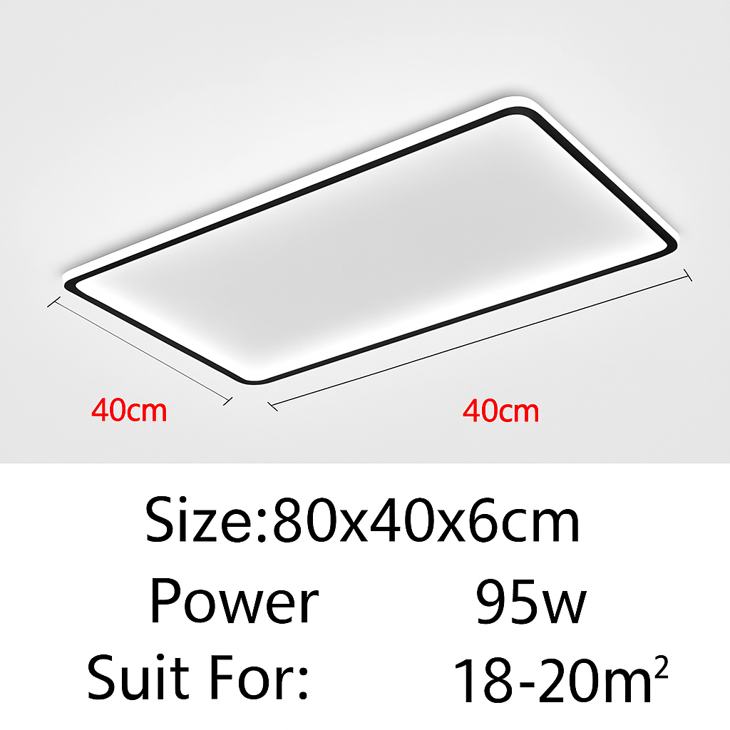 plafonnier led ultra-mince design moderne intensité réglable luminaire décoratif
