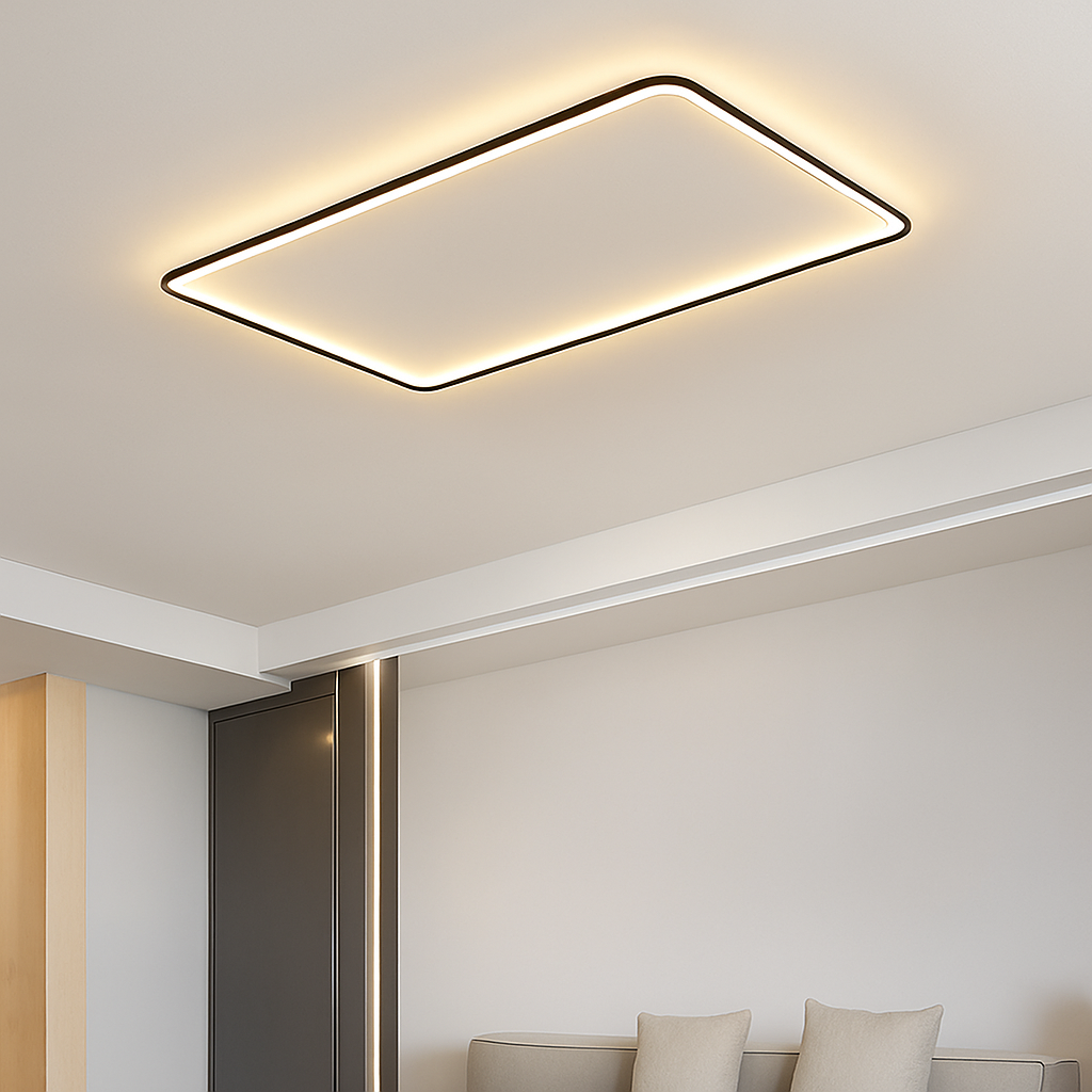 plafonnier led ultra-mince design moderne intensité réglable luminaire décoratif