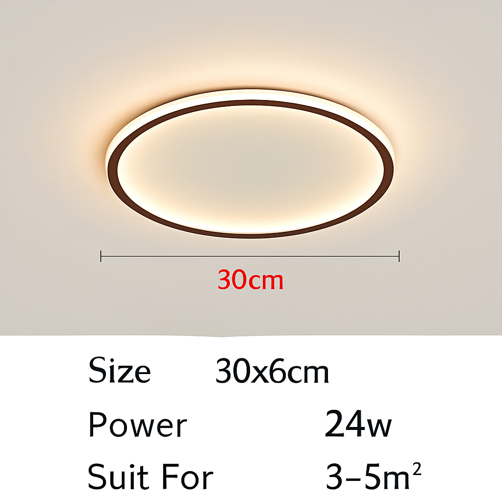 plafonnier led ultra-mince design moderne intensité réglable luminaire décoratif