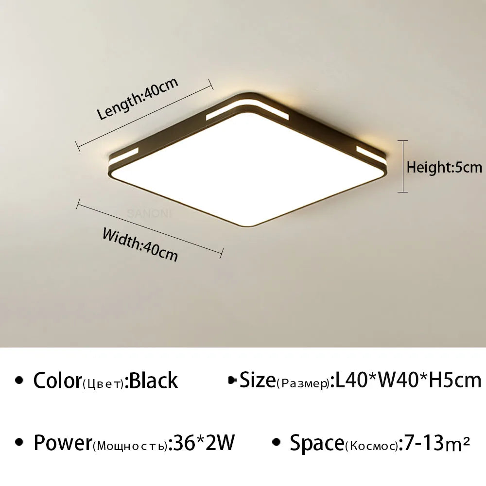 plafonnier led ultra mince design moderne pour intérieur
