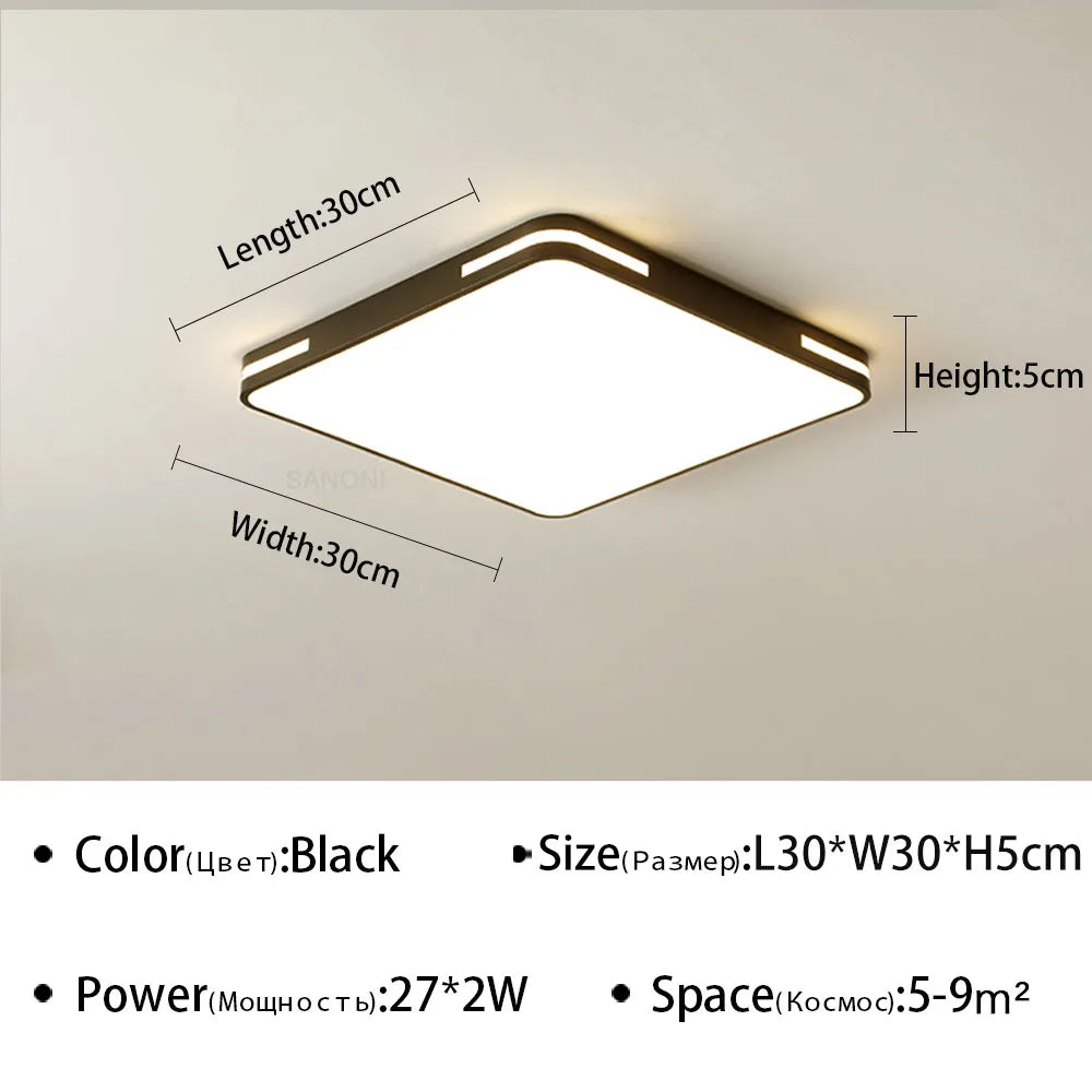 plafonnier led ultra mince design moderne pour intérieur