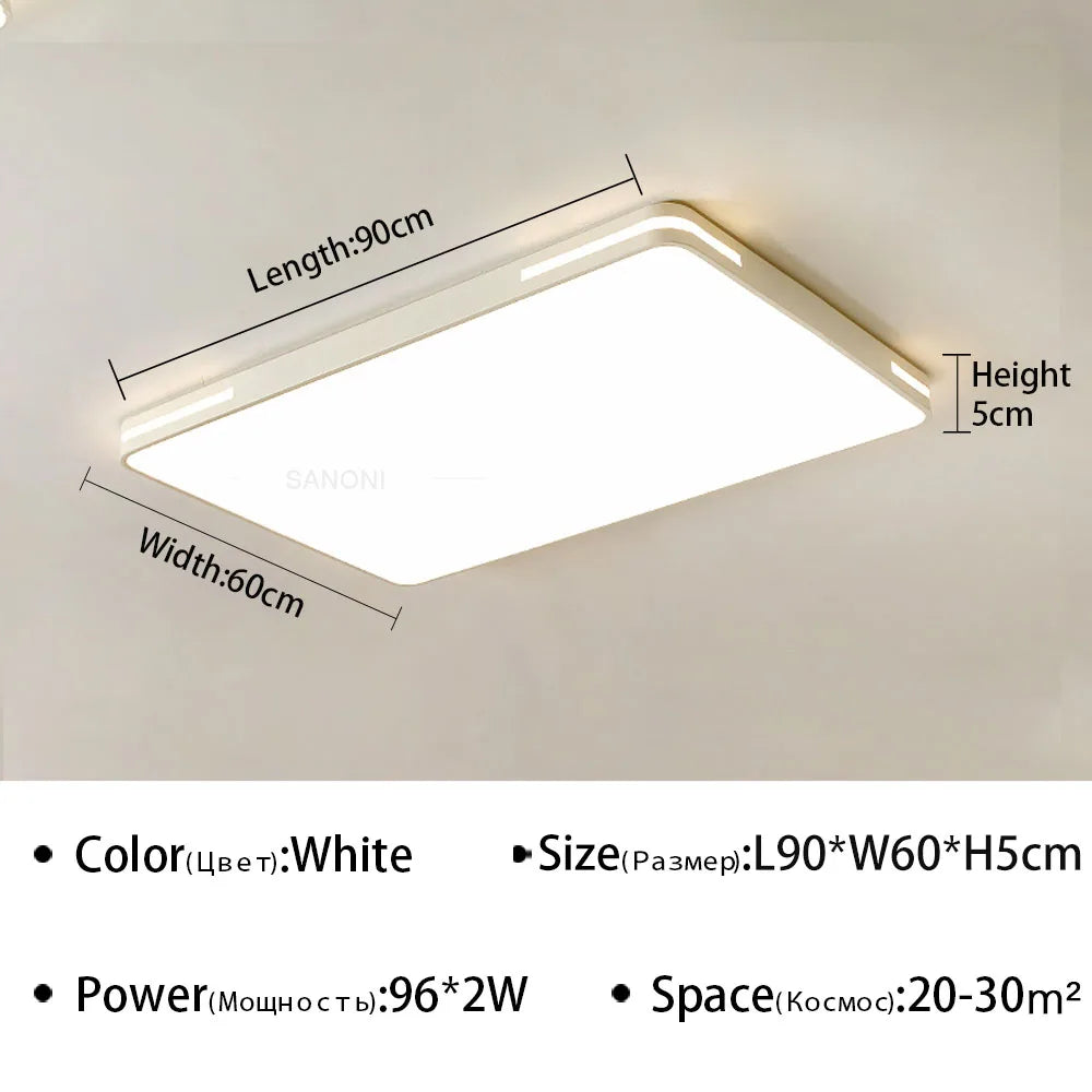 plafonnier led ultra mince design moderne pour intérieur