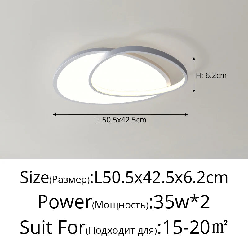 plafonnier led ultra mince design moderne pour intérieur
