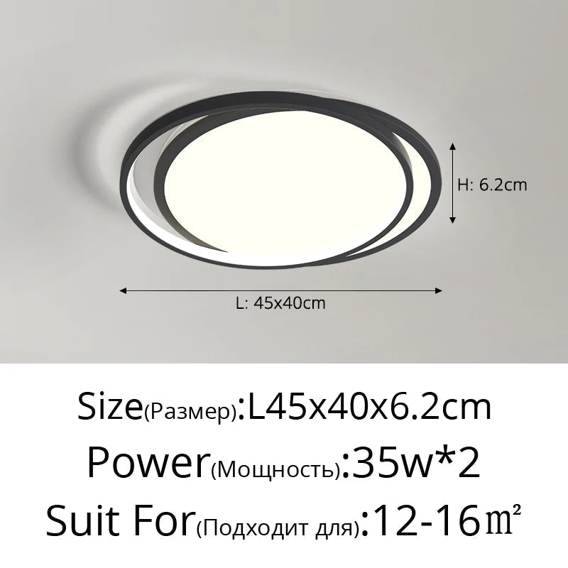 plafonnier led ultra mince design moderne pour intérieur