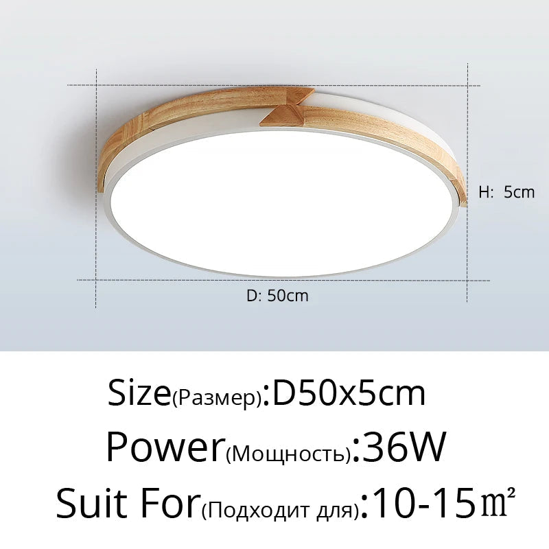 plafonnier led ultra-mince design nordique décoratif encastré