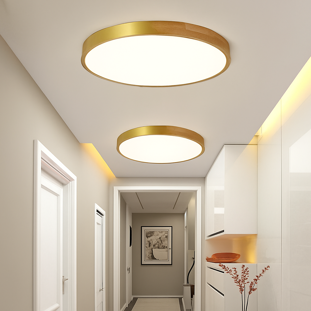 plafonnier led ultra-mince moderne avec télécommande pour décoration maison