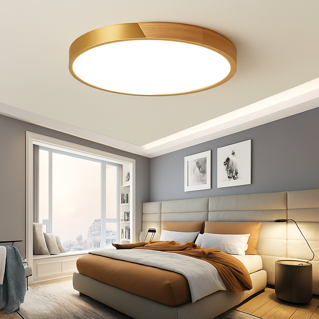 plafonnier led ultra-mince moderne avec télécommande pour décoration maison