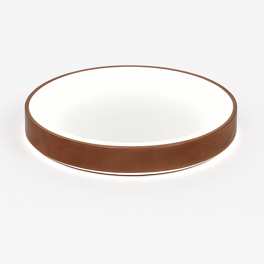 plafonnier led ultra-mince moderne grain de bois décoratif