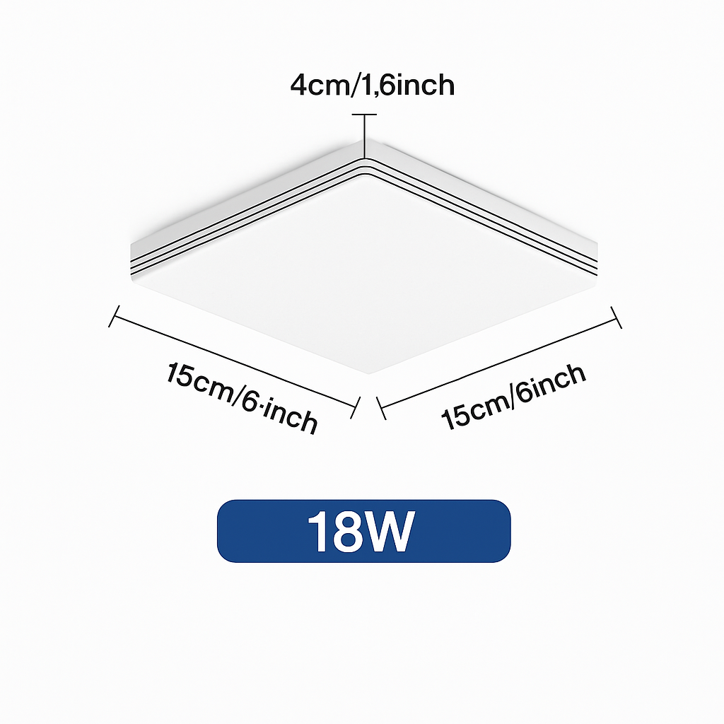 plafonnier led ultra mince rond carré pour lumières