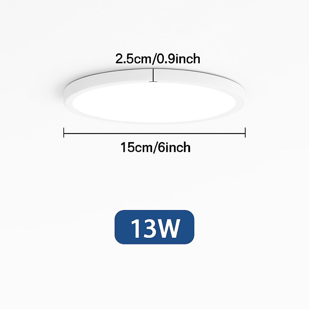plafonnier led ultra mince rond carré pour lumières