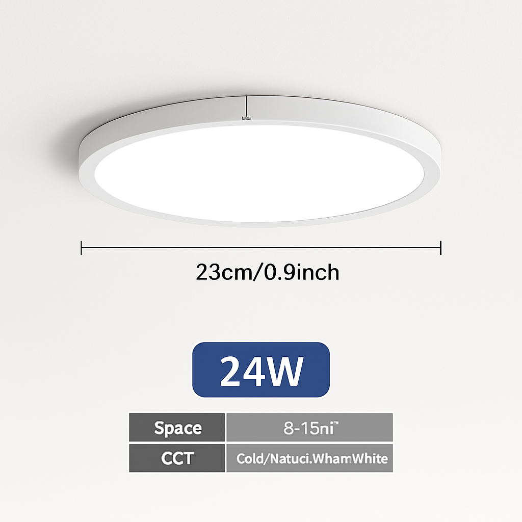 plafonnier led ultra mince rond carré pour lumières