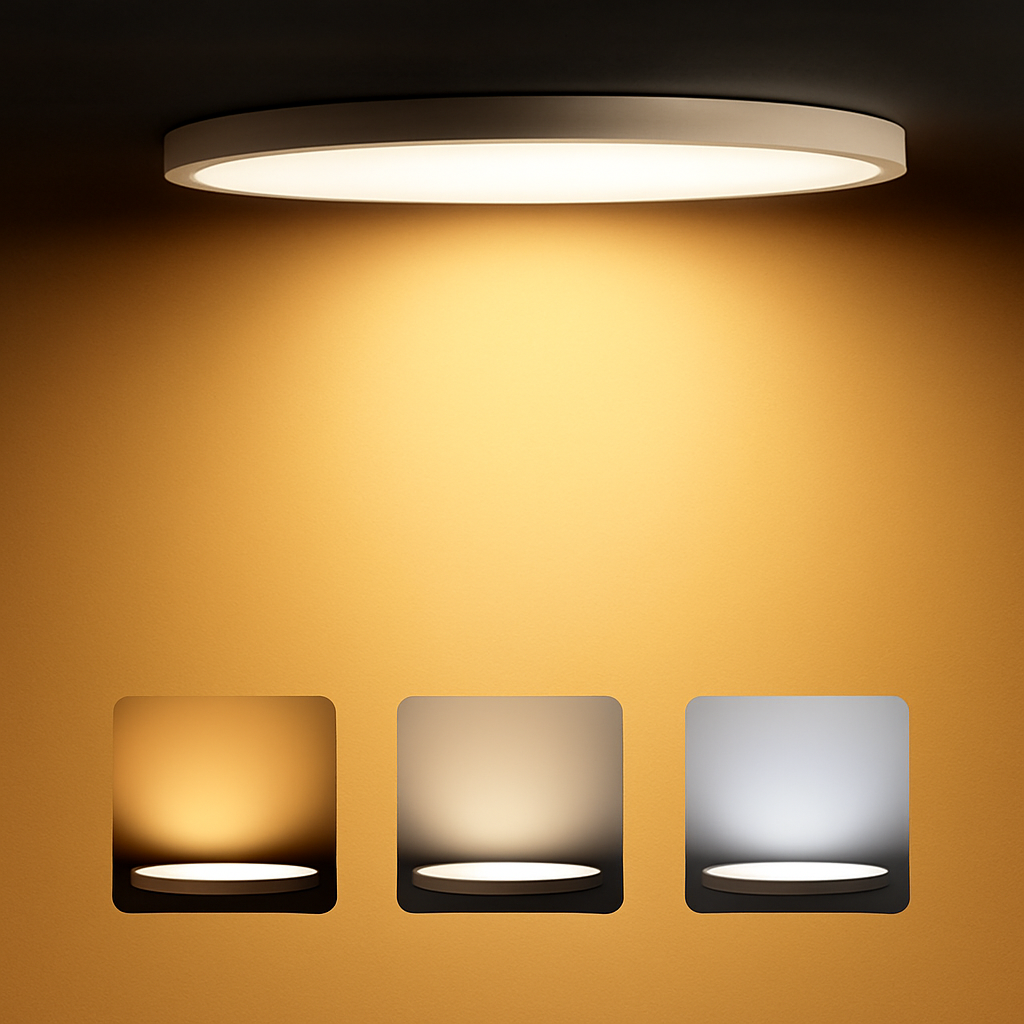 plafonnier led ultra mince rond carré pour lumières