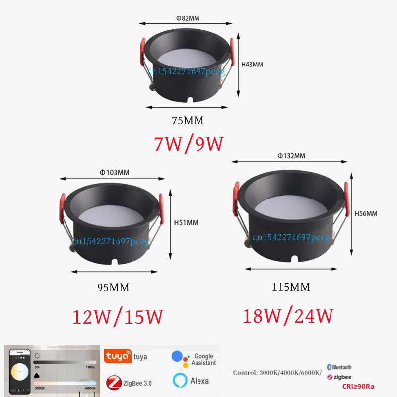 plafonnier led zigbee 30 éclairage intérieur intelligent à intensité variable
