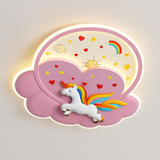 plafonnier licorne créatif pour décoration de chambre enfant