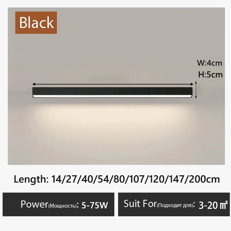 plafonnier linéaire simple pour intérieur moderne élégant