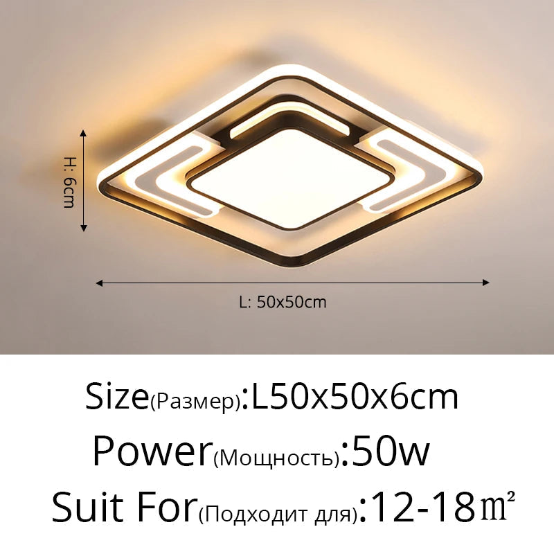 plafonnier luminaire contemporain géométrique pour éclairage intérieur