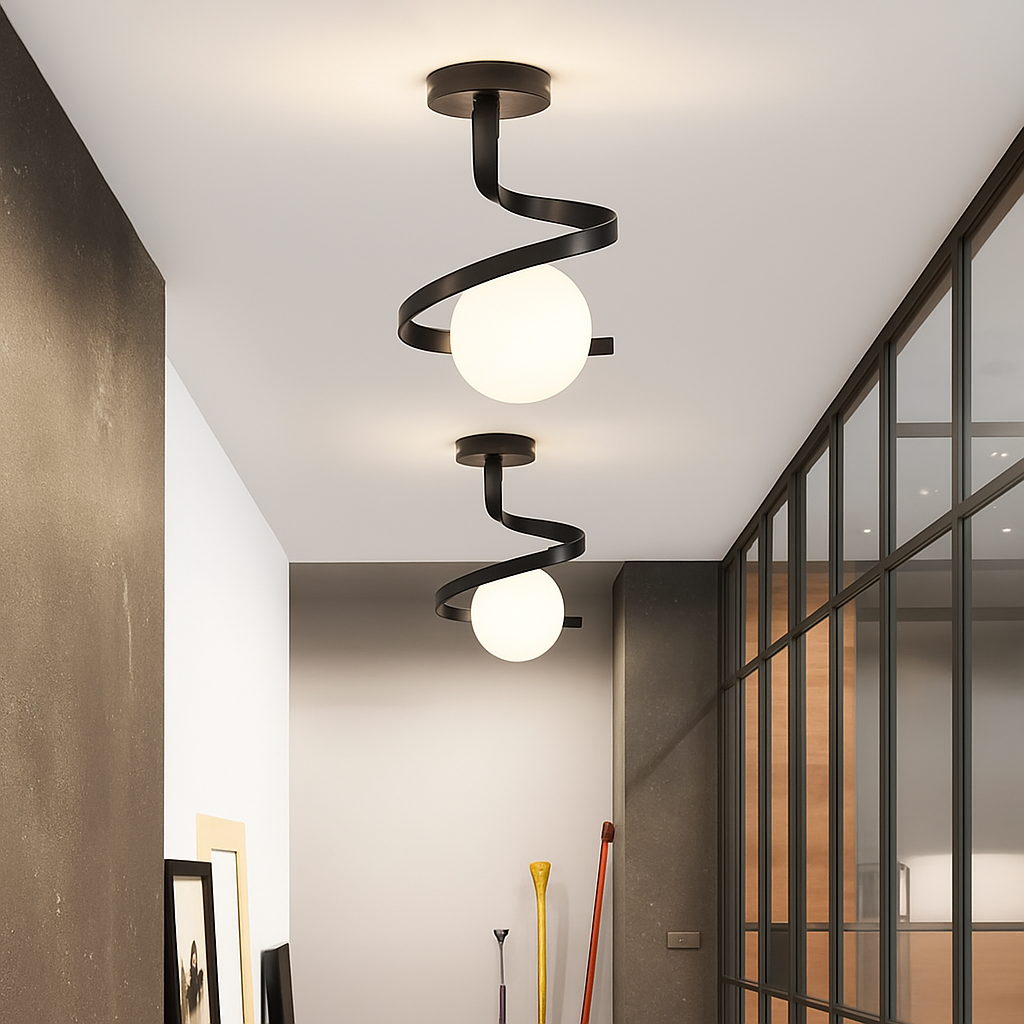 Plafonnier Luminaire Nordique Verre Boule