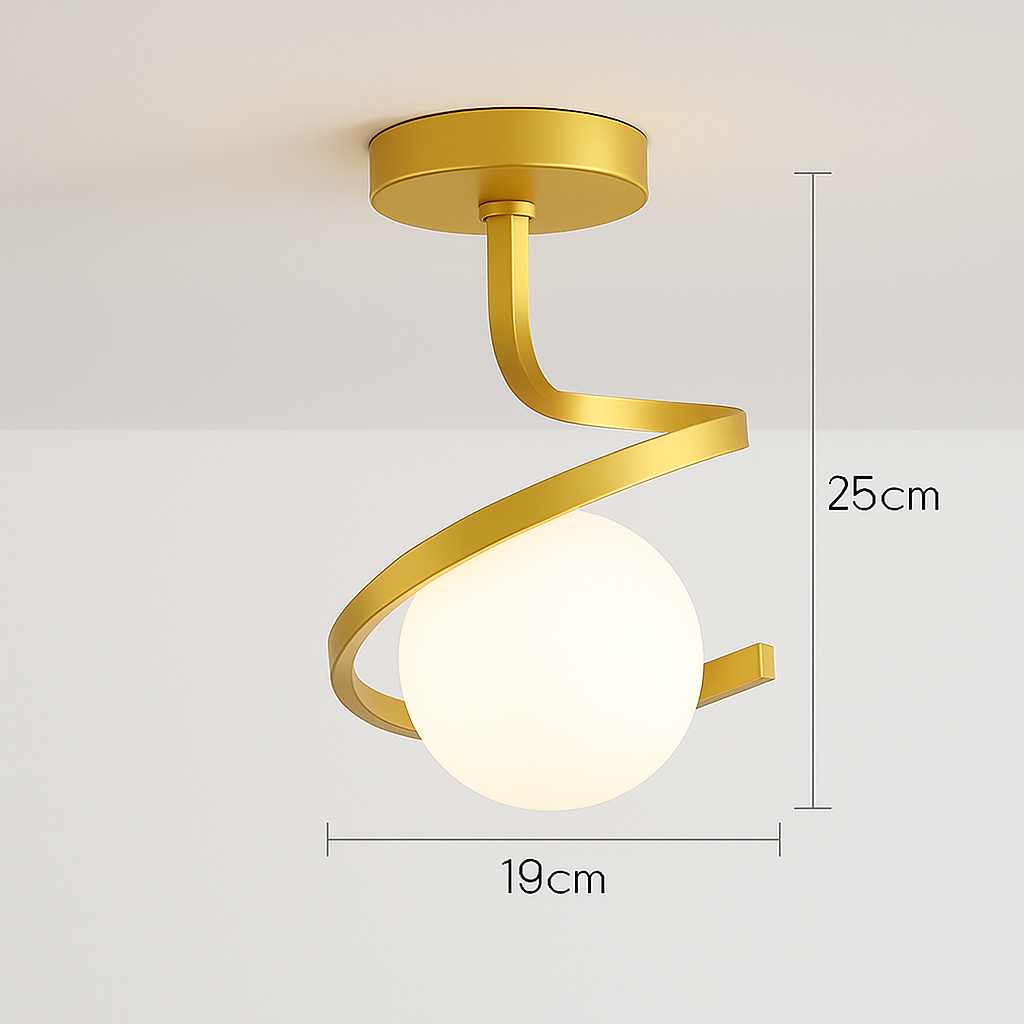 Plafonnier Luminaire Nordique Verre Boule