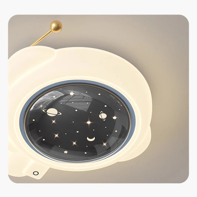 plafonnier mignon en forme d'astronautes pour enfant