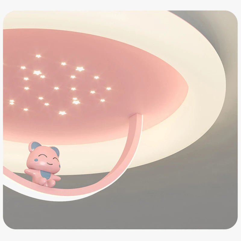 plafonnier mignon ours étoilé pour chambre enfant romantique
