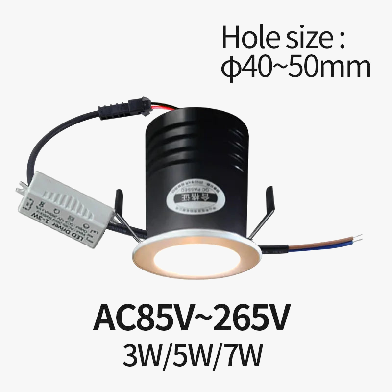 plafonnier mini projecteur encastré anti éblouissant pour intérieur