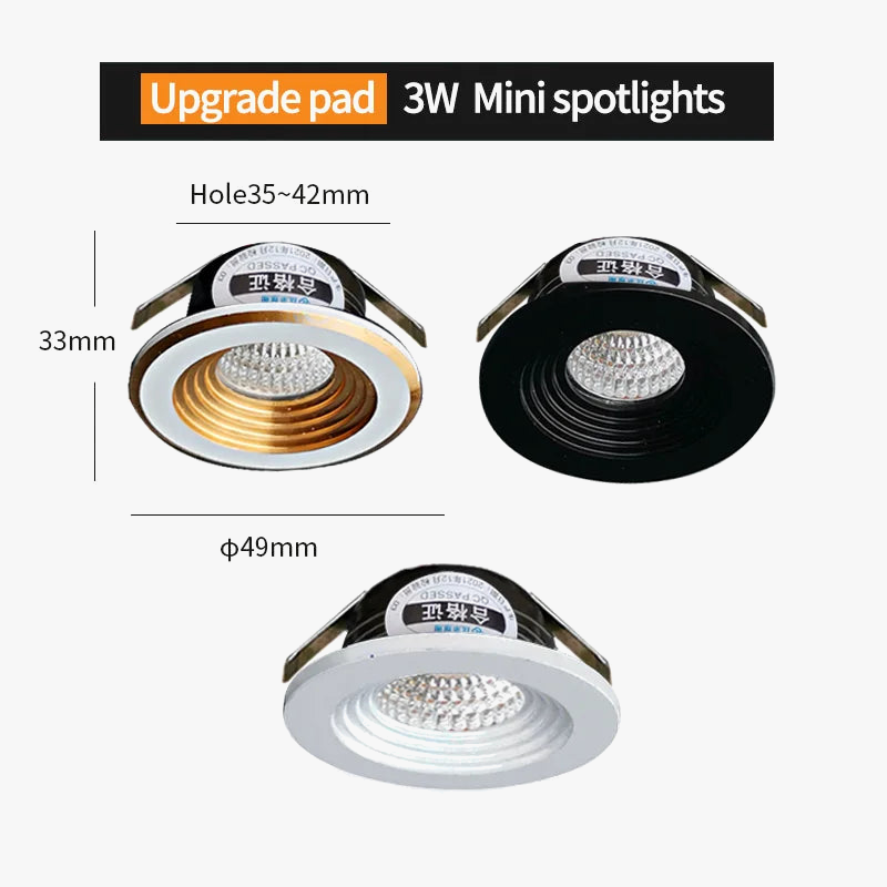plafonnier mini projecteur encastré led antiéblouissant pour intérieur