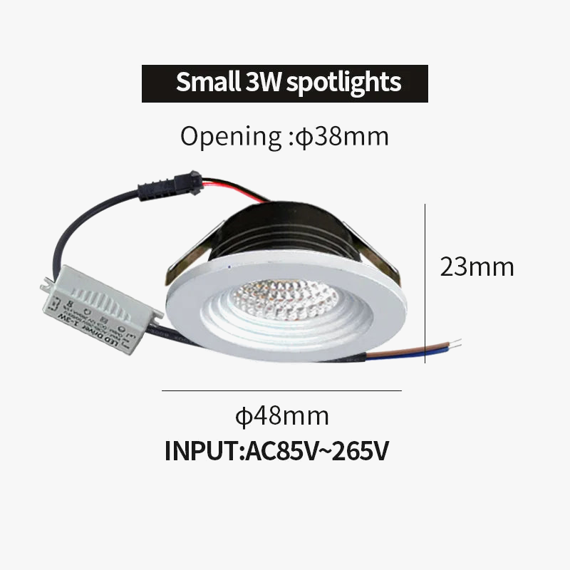 plafonnier mini projecteur encastré led antiéblouissant pour intérieur