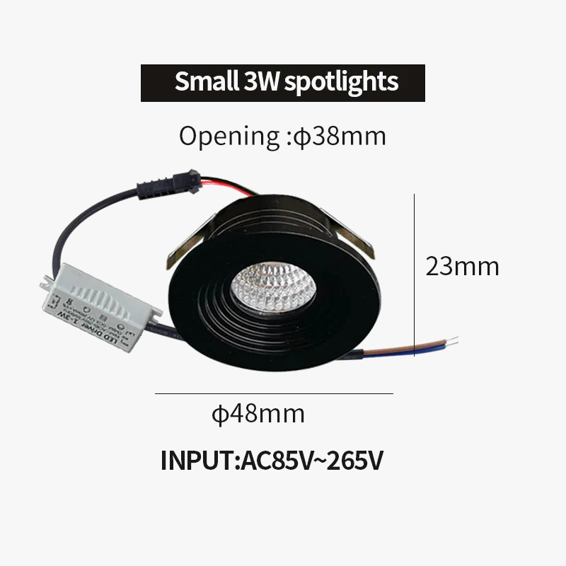plafonnier mini projecteur encastré led antiéblouissant pour intérieur