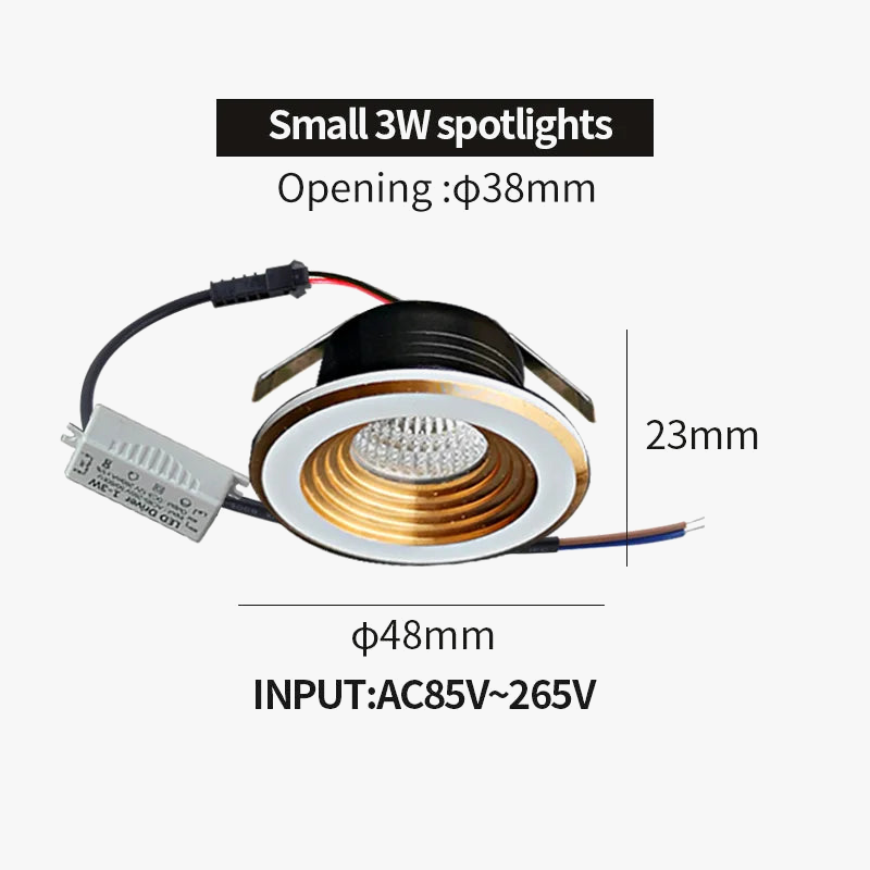 plafonnier mini projecteur encastré led antiéblouissant pour intérieur