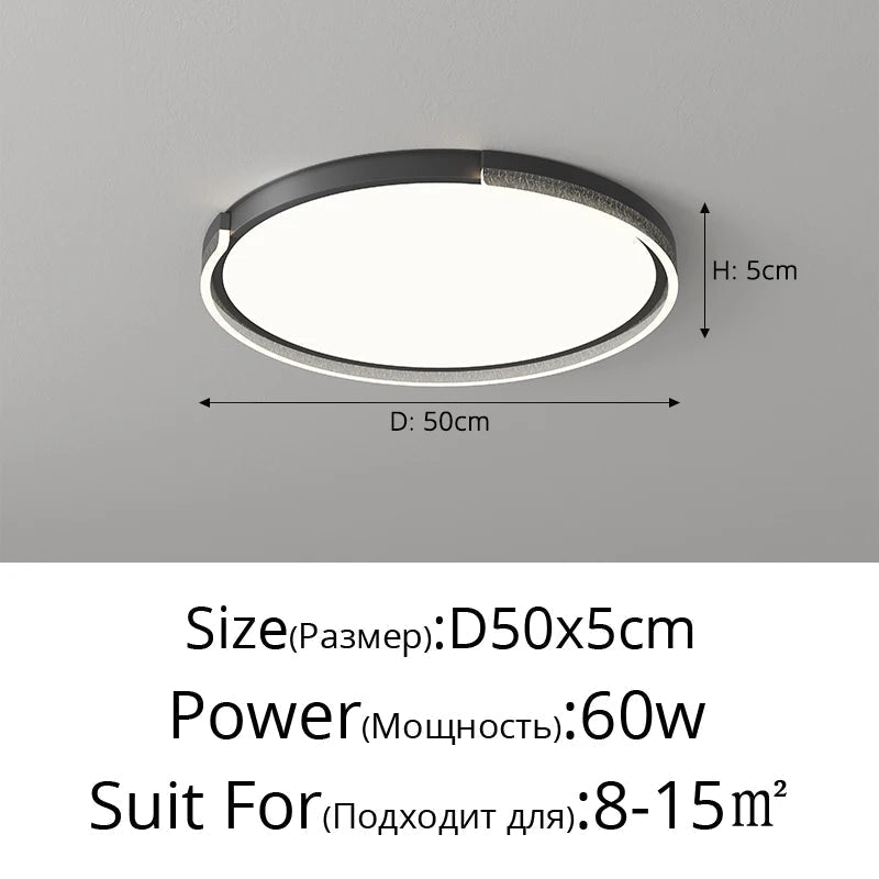 plafonnier minimaliste italien design luxe protection des yeux
