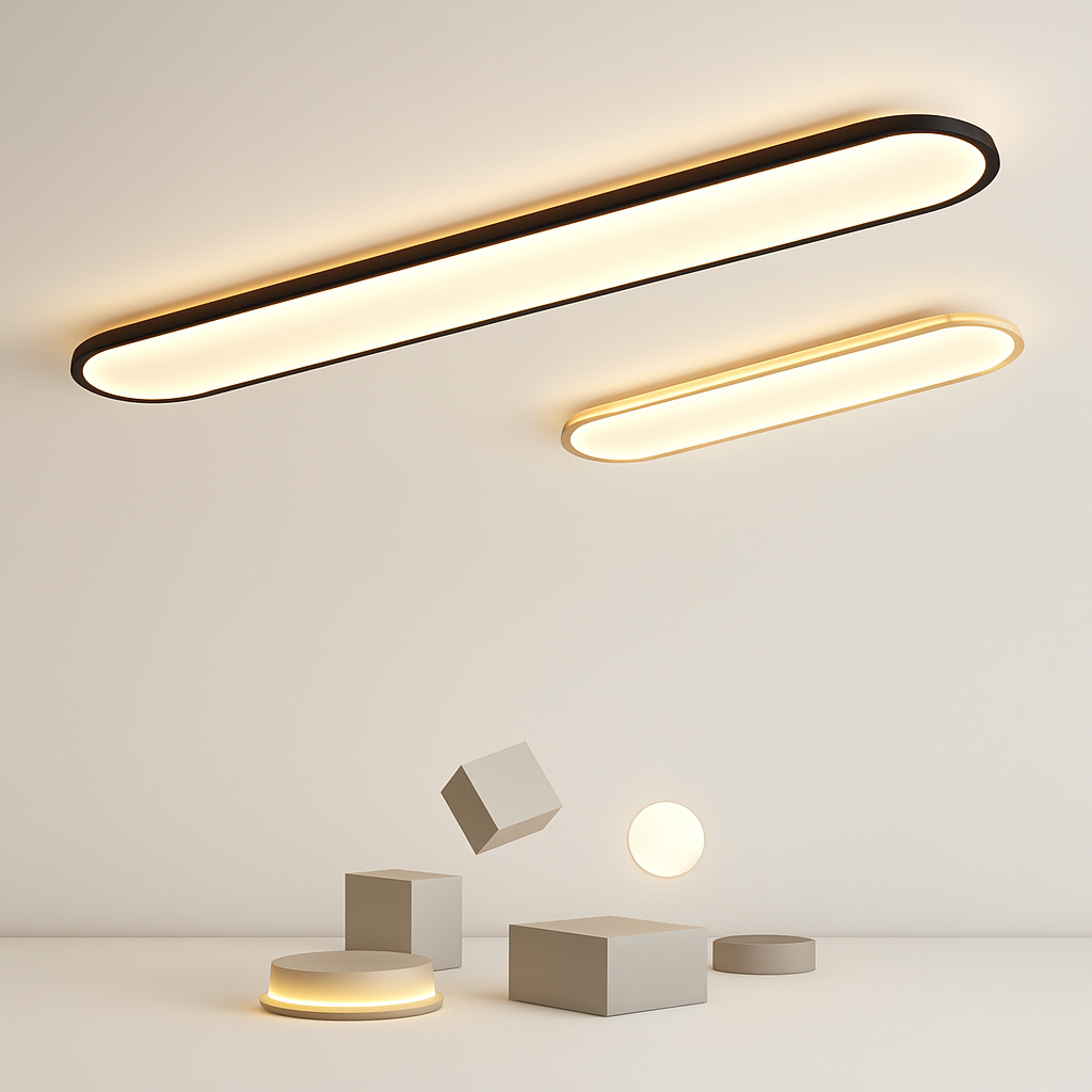 plafonnier minimaliste ultra fin pour intérieur et extérieur