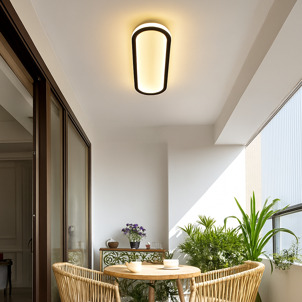 plafonnier minimaliste ultra fin pour intérieur et extérieur