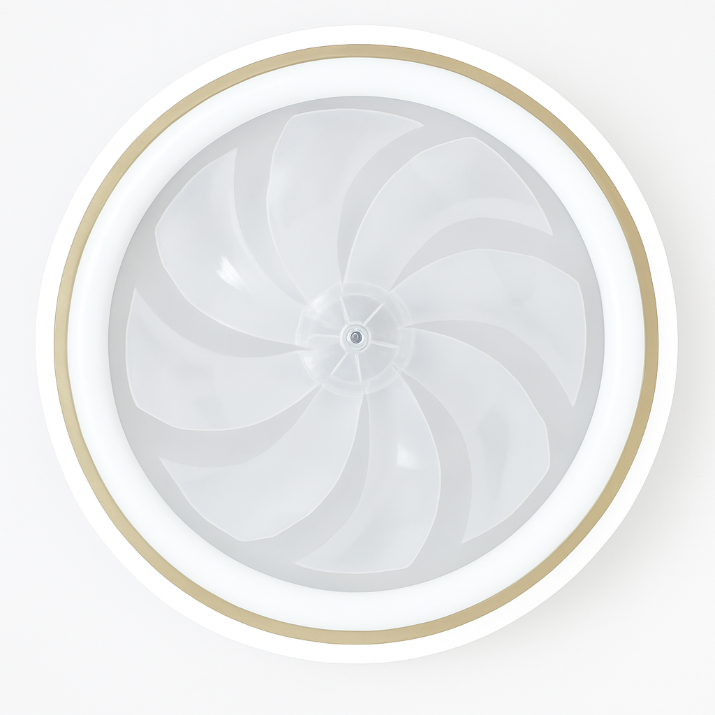 plafonnier moderne avec télécommande et 3 vitesses de ventilation
