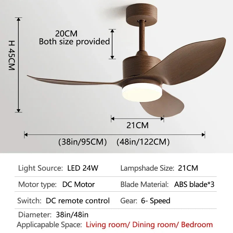 plafonnier moderne avec télécommande pour ventilateur et lumière