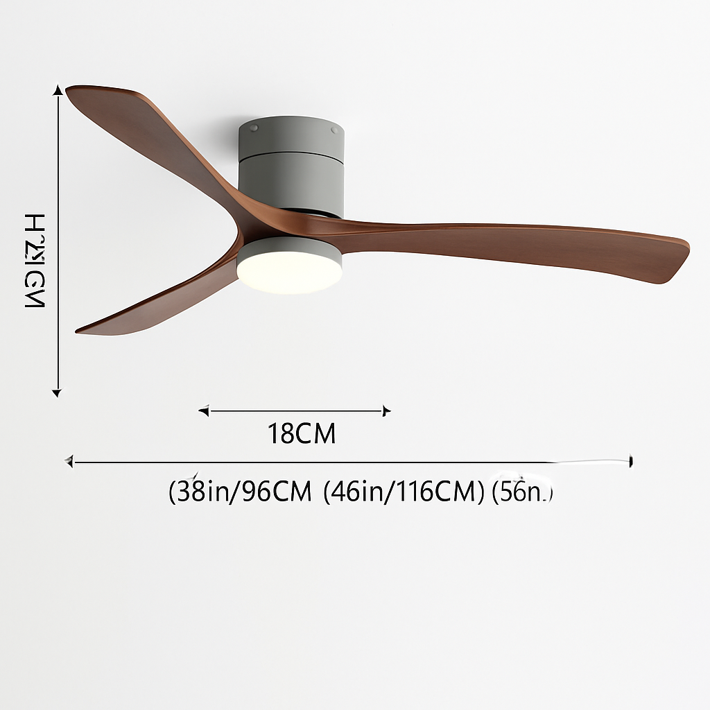 plafonnier moderne avec ventilateur télécommandé et lumière intégrée
