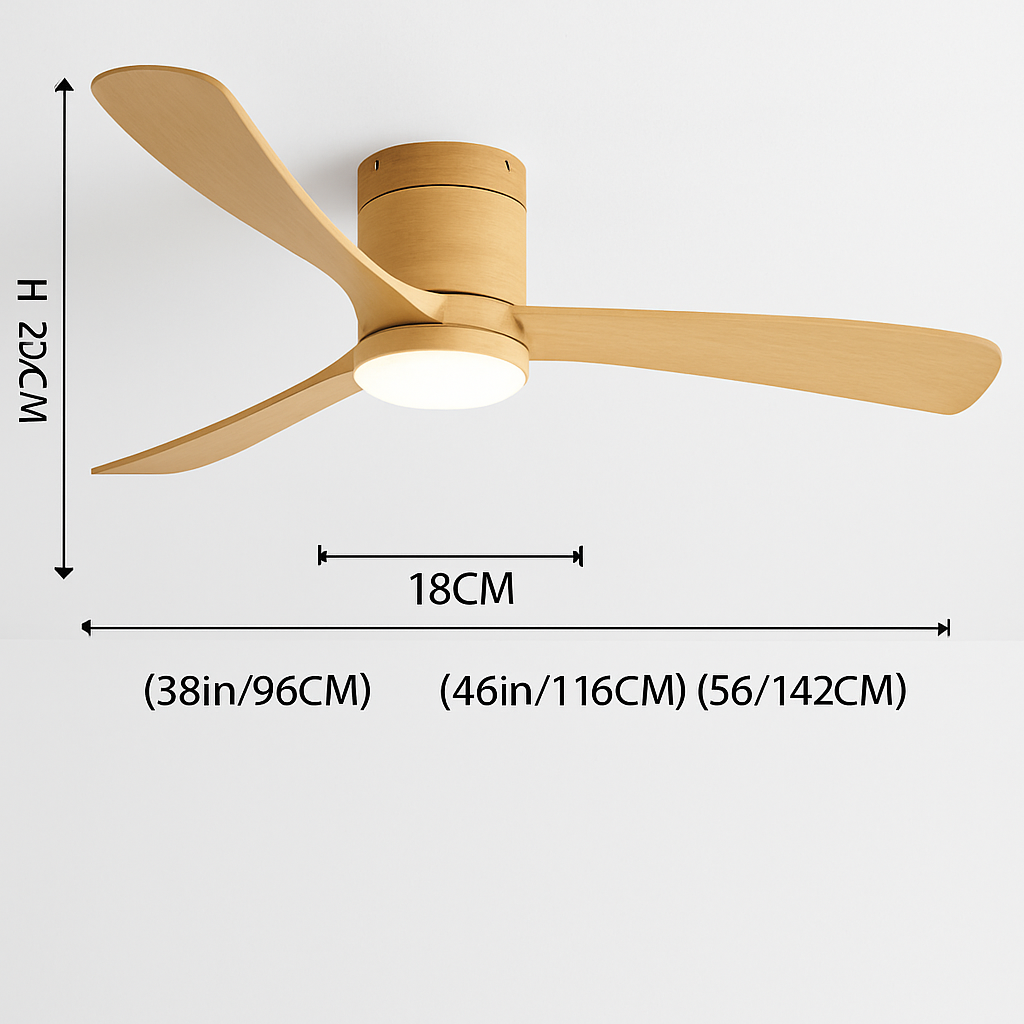 plafonnier moderne avec ventilateur télécommandé et lumière intégrée