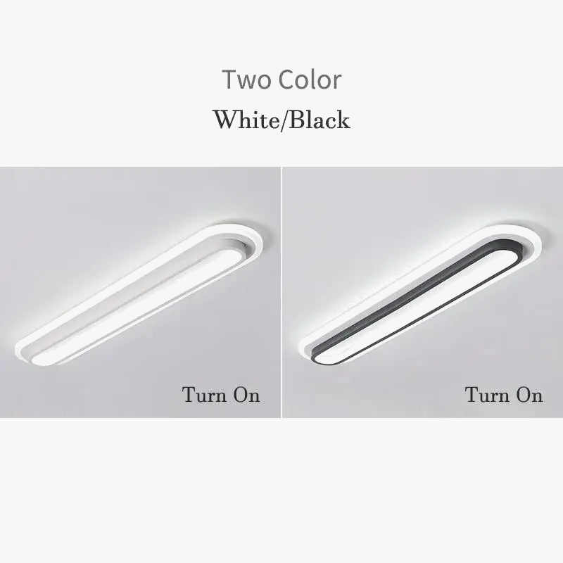 plafonnier moderne à bande led pour éclairage intérieur