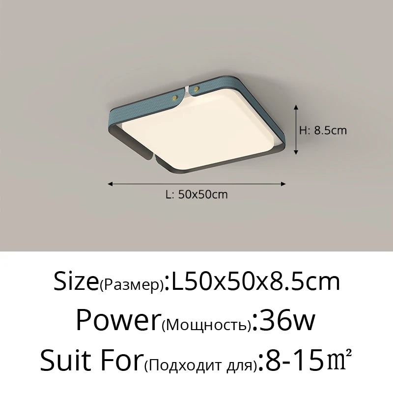 plafonnier moderne carré rectangulaire pour éclairage décoratif