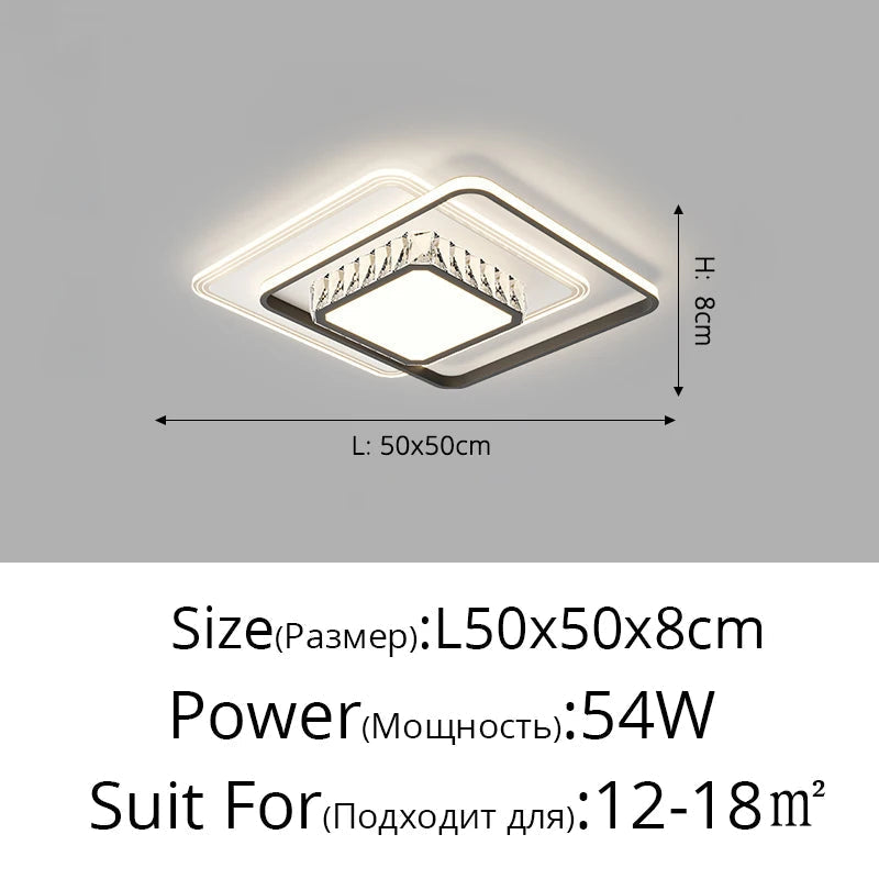 plafonnier moderne créatif en led pour intérieur élégant