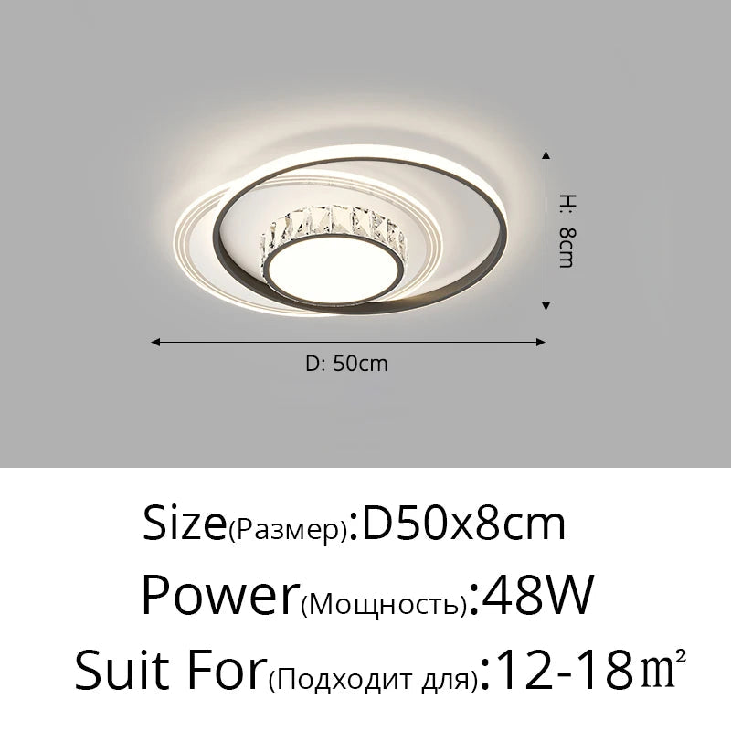 plafonnier moderne créatif en led pour intérieur élégant