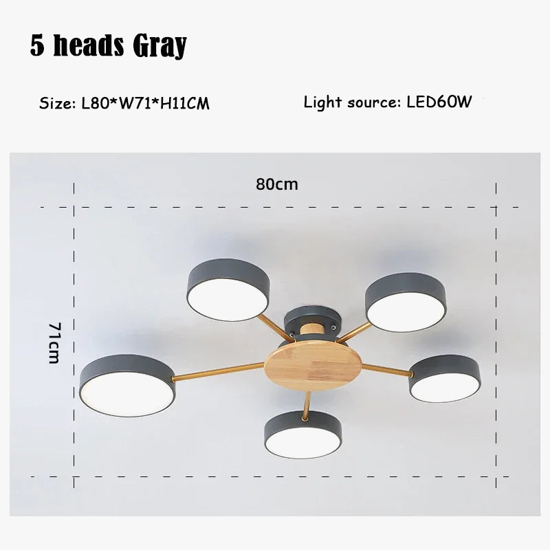 plafonnier moderne créatif pour décoration intérieure en led