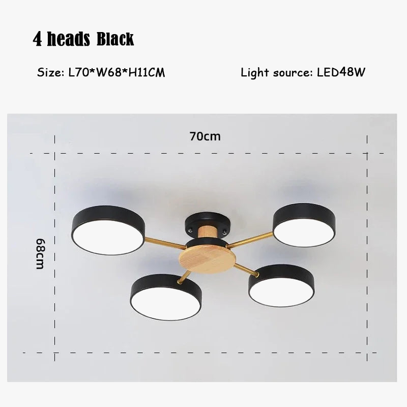 plafonnier moderne créatif pour décoration intérieure en led