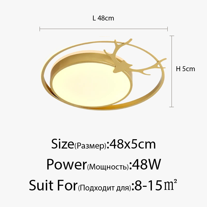 plafonnier moderne décoratif pour intérieur avec lumières led