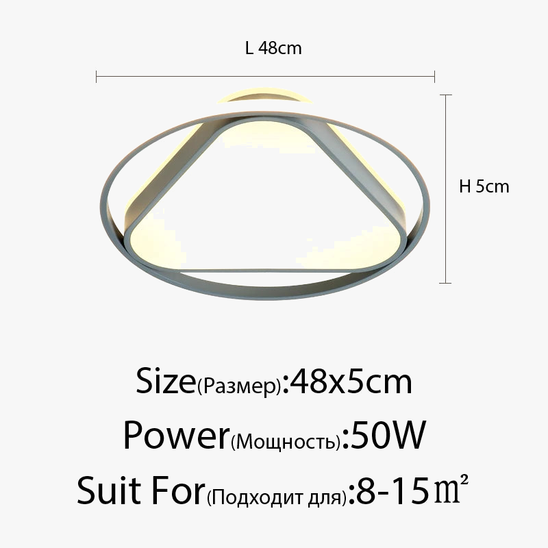 plafonnier moderne décoratif pour intérieur avec lumières led