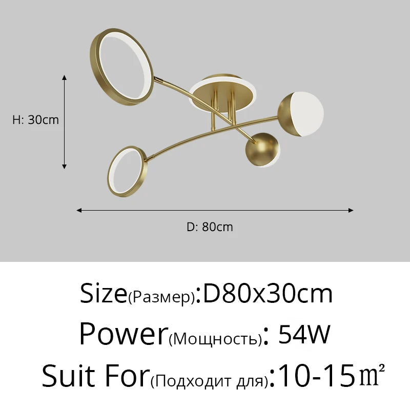 plafonnier moderne décoratif pour intérieur et luminaires LED