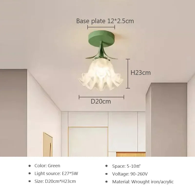 plafonnier moderne design élégant pour décoration intérieure fleurie