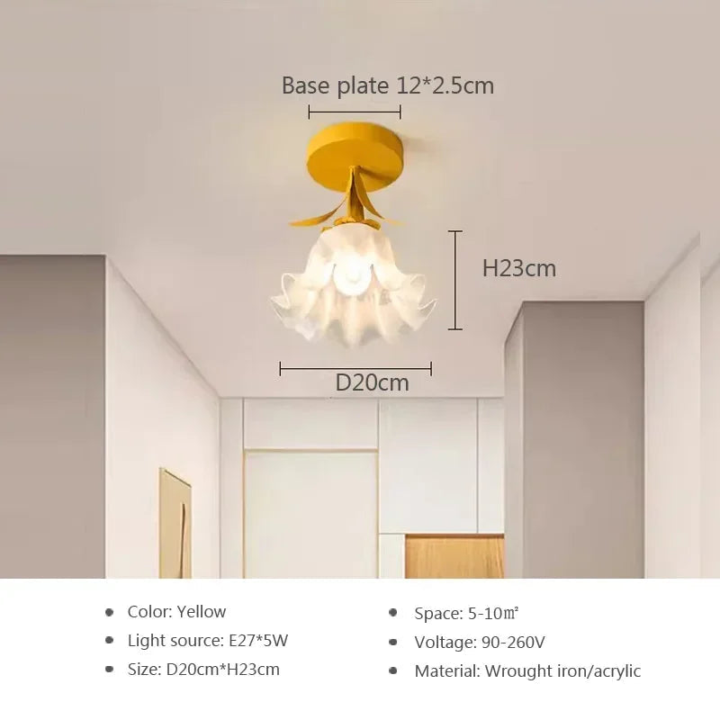 plafonnier moderne design élégant pour décoration intérieure fleurie